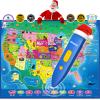 Qiaojoy V2 Interactive Kids Map Bilingual United States Map for Kids Learning, Educational Talking USA Map Poster Geography Games Personalized Kid Toys for Boys & Girls Ages 3-12. view 1