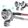 Que-T 2pcs Round Light Headlight Spotlight for 1: 10 RC Trx4 TRX6 SCX10 90046 RC Car view 3