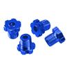 4Pack Vgoohobby Aluminum 17mm Splined Wheel Hex Hub Nut Compatible with Traxxas E-Revo Revo 3.3 E-Maxx Summit Slayer Pro 4X4 1/10 RC Monster Truck (Blue) view 3
