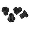 4Pack Vgoohobby Aluminum 17mm Splined Wheel Hex Hub Nut Compatible with Traxxas E-Revo Revo 3.3 E-Maxx Summit Slayer Pro 4X4 1/10 RC Monster Truck (Black) view 3