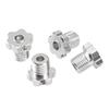 4Pack Vgoohobby Aluminum 17mm Splined Wheel Hex Hub Nut Compatible with Traxxas E-Revo Revo 3.3 E-Maxx Summit Slayer Pro 4X4 1/10 RC Monster Truck (Silver) view 3