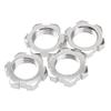 4Pack Vgoohobby Aluminum 17mm Splined Wheel Hex Hub Nut Compatible with Traxxas E-Revo Revo 3.3 E-Maxx Summit Slayer Pro 4X4 1/10 RC Monster Truck (Silver) view 4