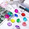 Chalyna Diving Gems Pool Toys 16 Pieces Large Acrylic Gems Big Diamond Gems Pirate Treasure Chest Summer Underwater Swimming Toys for Birthday Swimming Training Gift Water Pool view 2