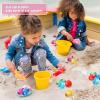 Chalyna Diving Gems Pool Toys 16 Pieces Large Acrylic Gems Big Diamond Gems Pirate Treasure Chest Summer Underwater Swimming Toys for Birthday Swimming Training Gift Water Pool view 3