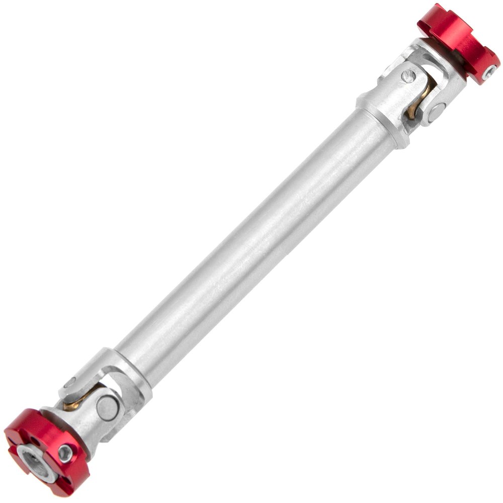 1Pcs Vgoohobby RC Drive Shaft Flange Head Transmission Axle CVD Joint Compatible with 1/14 Tamiya Scania Man Hino Truck 1/10 Traxxas TRX4 D90 SCX10 1/10 RC Crawler (110-130mm)