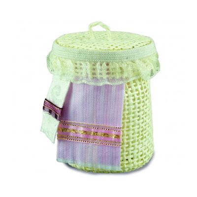 Dolls House Laundry Basket with Towels Reutter Bedroom Bathroom Accessory 1:12