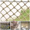 WANIAN Outdoor Mesh Rope Climbing Netting Heavy Duty Jute Hemp Decoration - Stairs Balcony Hemp Protection Fence Non-Slip Wear-Resistant Multi-Size Optional Safety Net for Kids (Size : 17m) view 1