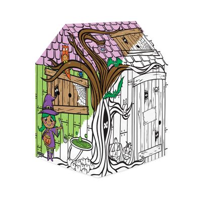 Bankers Box at Play Large Color in Halloween Playhouse, Cardboard Playhouse and Life Size Craft Activity for Kids and Families