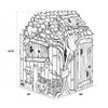 Bankers Box at Play Large Color in Halloween Playhouse, Cardboard Playhouse and Life Size Craft Activity for Kids and Families view 2