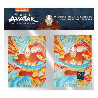 Avatar The Last Airbender Premium Card Sleeves | 100 Oversized Sleeves Fit Standard Size Playing & Collector Cards | Back Artwork Featuring Aang