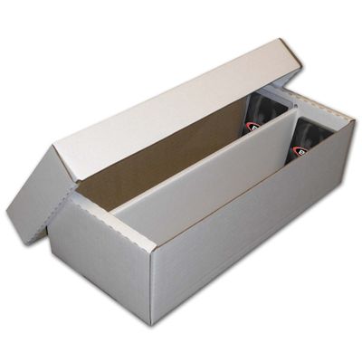 BCW Shoe Storage Card Box - 10 ct | Cardboard Box for Trading Cards, Gaming Cards, and Collectibles | Holds 1600 Standard Cards or 300 3x4 Toploaders | Gaming Card Organizer Box | Assembly Required