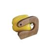 Wooden Safe Toddler Knife for Kids, Kids Utensil Montessori Knife, Vegetable and Fruit Chopper, Oak Wood (Only Knife) view 1