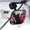 Automotive Interior Rearview Baby Mirror right Wide Angle Convex Mirror for Infant Toddler Child Children Backseat Adjustable Rearview view 2