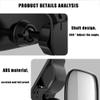 Automotive Interior Rearview Baby Mirror right Wide Angle Convex Mirror for Infant Toddler Child Children Backseat Adjustable Rearview view 3
