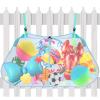 Shappy Pool Storage Bag Toy Storage Swimming Pool Bag Large Hanging Net Pouch Swimming Beach Accessories Mesh Organizer for Inflatables, Poolside Toy, Floats, Football, Basketball Supplies(Blue-green) view 1