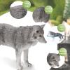 Skylety 8 Pieces Wolves Figurines Wolf Animal Decoration Jungle Zoo Animal Figures Wolf Cake Toppers Decor Realistic Woodland Party Supplies, 8 Styles view 3