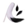Anime Wolf Fox/Cat 25" Plush Tail + 2 Clip Ears Prop Halloween Cosplay New (White Black) view 2