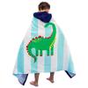 MIFXIN Kids Beach Towel Bath Poncho Cloak Hooded Soft Absorbent Cute Surfing Robe Changing Towel for 3-8 Years Toddler Boys Girls (Green Dinosaur) view 1