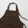 Venjoe Children's Chef Kitchen Costume Apron Hat Outfits Adjustable Cooking Baking Painting Crafting Bib Artist Apron Coffee 8-12 Years view 4
