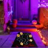 8 Pieces Crime Scene Decorations Including Body Silhouette Caution Barricade Tape Evidence Markers and Bloody Footprint Sticker Evidence Party Decorations for Halloween Home Wall view 4