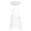 Venjoe Children's Chef Kitchen Costume Apron Hat Outfits Adjustable Cooking Baking Painting Crafting Bib Artist Apron White 4-8 Years view 2