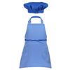 Venjoe Children's Chef Kitchen Costume Apron Hat Outfits Adjustable Cooking Baking Painting Crafting Bib Artist Apron Blue 4-8 Years view 2