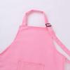 Venjoe Children's Chef Kitchen Costume Apron Hat Outfits Adjustable Cooking Baking Painting Crafting Bib Artist Apron Pink 8-12 Years view 4