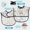 2ooya 6 Pcs Baby Feeding Bibs Toddler Waterproof Bib Set with Crumb Catcher Pocket Infant Adjustable Baby Teething Bib Babies Food Bibs Keepsake Gift for Baby Shower Christmas New Year, 6-12 Months view 3