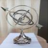 Chrome Armillary Sphere Globe Table Top Best Decor Gift. view 3