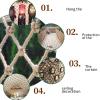 Hemp Rope Net Safety Net Child Heavy Duty Stair Protection Climbing Cargo Net Rope Trailer Netting Outdoor Balcony Kids Playground Grid 10cm (Size : 3 * 6m(10 * 20ft)) view 4