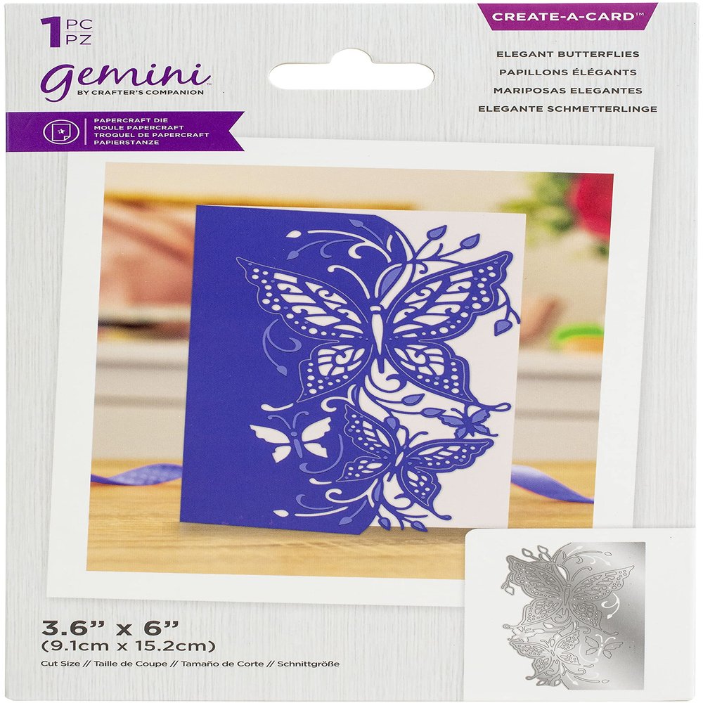 Gemini Create-A-Card ELE BFLYS, Elegant Butterflies