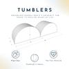 foamnasium Tumbler Set, Indoor Foam Playset, 2 Piece Soft Toddler and Active Kids Play Foam Climber for Balancing, Crawling, Climbing, Sliding and Jumping, Made in the US, White view 2