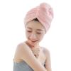 ABBBHHJL Dry Hair Washing Cap Hat Cap 2 Pack Microfiber Hair Towel Wrap Turban for Women Girls, Absorbent Quick Dry Bath Hair Cap with Buttons,Fast Drying Towels Dry Cap for Hair view 4