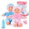 Toy Choi's Baby Doll Twin Baby Dolls 12 inch Soft Body 2 Dolls Playset with Rompers, Hat, Pacifier and Doll Bibs, Gifts for 1 2 3 4 5 Year Old Boys Girls, Toddlers and Kids view 1