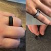 MODRSA Fidget Rings for Women - Spinner Rings & Stress Rings, Black & Silver, Size 8 view 4