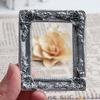 Acxico 4Pcs Mini House Miniature 1:12 Scale Resin Silver Picture Frame 6cm 4.8cm view 3