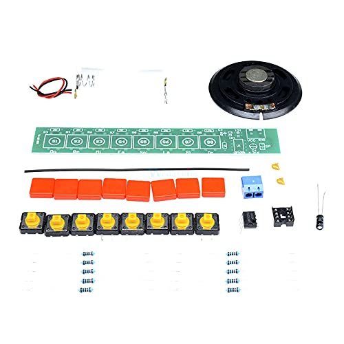 DIY Kit NE555 Component Parts Electronics Electric Piano Organ Module with Battery Box DIY Electronic Kit DC 3-12V