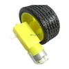 2PCS for arduino Smart Car Robot Plastic Tire Wheel with DC 3-6v Gear Motor view 3