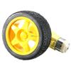 2PCS for arduino Smart Car Robot Plastic Tire Wheel with DC 3-6v Gear Motor view 4