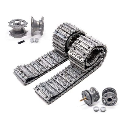 HJKLMM RC Remote Control Tank Upgrade Accessories Suitable for Henglong 1/16 German Tiger King Tank (3888A) to refit Metal Tracks, Metal Drive Wheels, Metal Induction Wheels