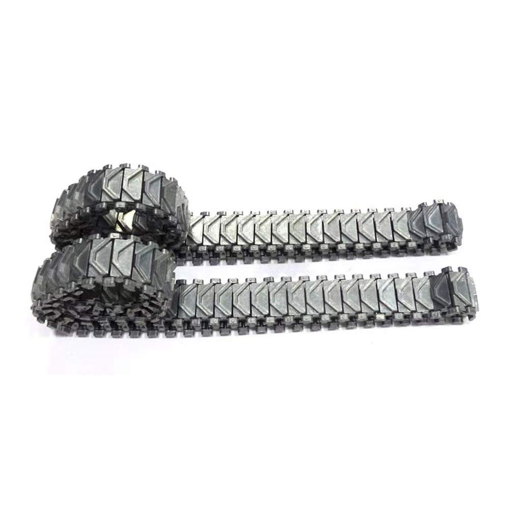 HJKLMM RC Remote Control Tank Upgrade Accessories Suitable for Henglong 1/16 US Army Sherman M4A3 Medium Tank (3898) Including Metal Tracks, Drive Wheel, etc. (Metal Track)