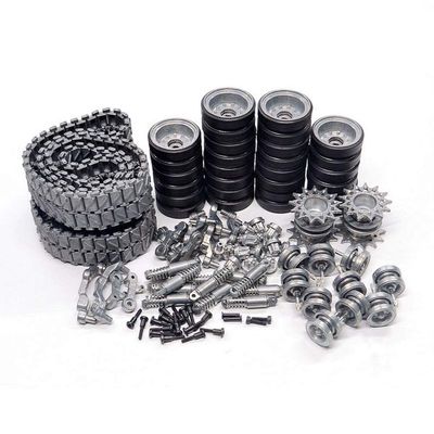 HJKLMM RC Remote Control Tank Upgrade Accessories Suitable for Henglong 1/16 American Pershing M26 Medium Tank (3838) Including Metal Tracks, Shock Absorber, etc. (Metal Accessories Set)