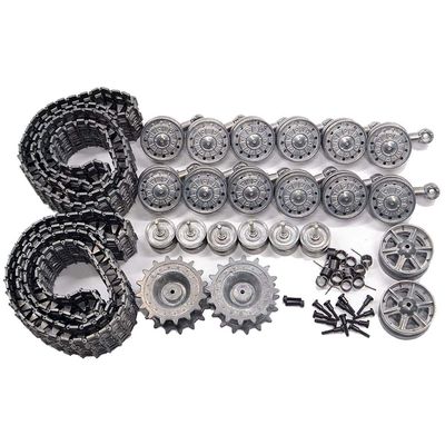 HJKLMM RC Remote Control Tank Upgrade Accessories Suitable for Henglong 1/16 Soviet KV1 Heavy Tank (3878) Including Metal Tracks, Shock Absorber, Load-Bearing Wheels, etc. (Metal Accessories Set)