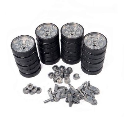 HJKLMM RC Remote Control Tank Upgrade Accessories Suitable for Henglong 1/16 Russian T-72/T-90 Main Battle Tank (3939/3938) Including Metal Tracks, Load-Bearing Wheels, etc. (Road Wheel Set)