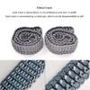 HJKLMM RC Remote Control Tank Upgrade Accessories Suitable for Henglong 1/16 German Panther Medium Tank/Cheetah Tank Destroyer Including Metal Tracks, Load-Bearing Wheels, etc. (Metal Track) view 2