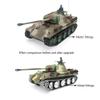 HJKLMM RC Remote Control Tank Upgrade Accessories Suitable for Henglong 1/16 German Panther Medium Tank/Cheetah Tank Destroyer Including Metal Tracks, Load-Bearing Wheels, etc. (Metal Track) view 4
