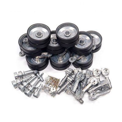 HJKLMM RC Remote Control Tank Upgrade Accessories Suitable for Henglong 1/16 British Challenger II Main Battle Tank (3908) Including Metal Tracks, Load-Bearing Wheels, etc. (Metal Road Wheel Set)