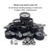 HJKLMM RC Remote Control Tank Upgrade Accessories Suitable for Henglong 1/16 German Leopard 2A6 Main Battle Tank (3889) Including Metal Tracks, Load-Bearing Wheels, etc. (Metal Road Wheel Set) view 2