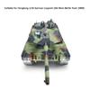 HJKLMM RC Remote Control Tank Upgrade Accessories Suitable for Henglong 1/16 German Leopard 2A6 Main Battle Tank (3889) Including Metal Tracks, Load-Bearing Wheels, etc. (Metal Road Wheel Set) view 3