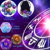 Amiven 6 Sets Astrology Dice, Signs Planets Numbers 12-Sided Dice Divination Tool view 2